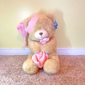 ToysRus Animal Alley Teddy Bear with Sleeping Cap